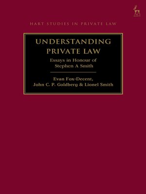 cover image of Understanding Private Law